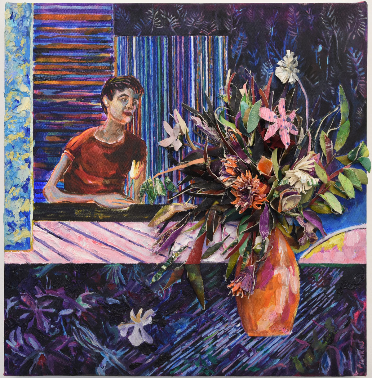 Hernan-Bas-inspired-flowers_patrick-simkins_artist_collage_oil-paint_Paris_2020