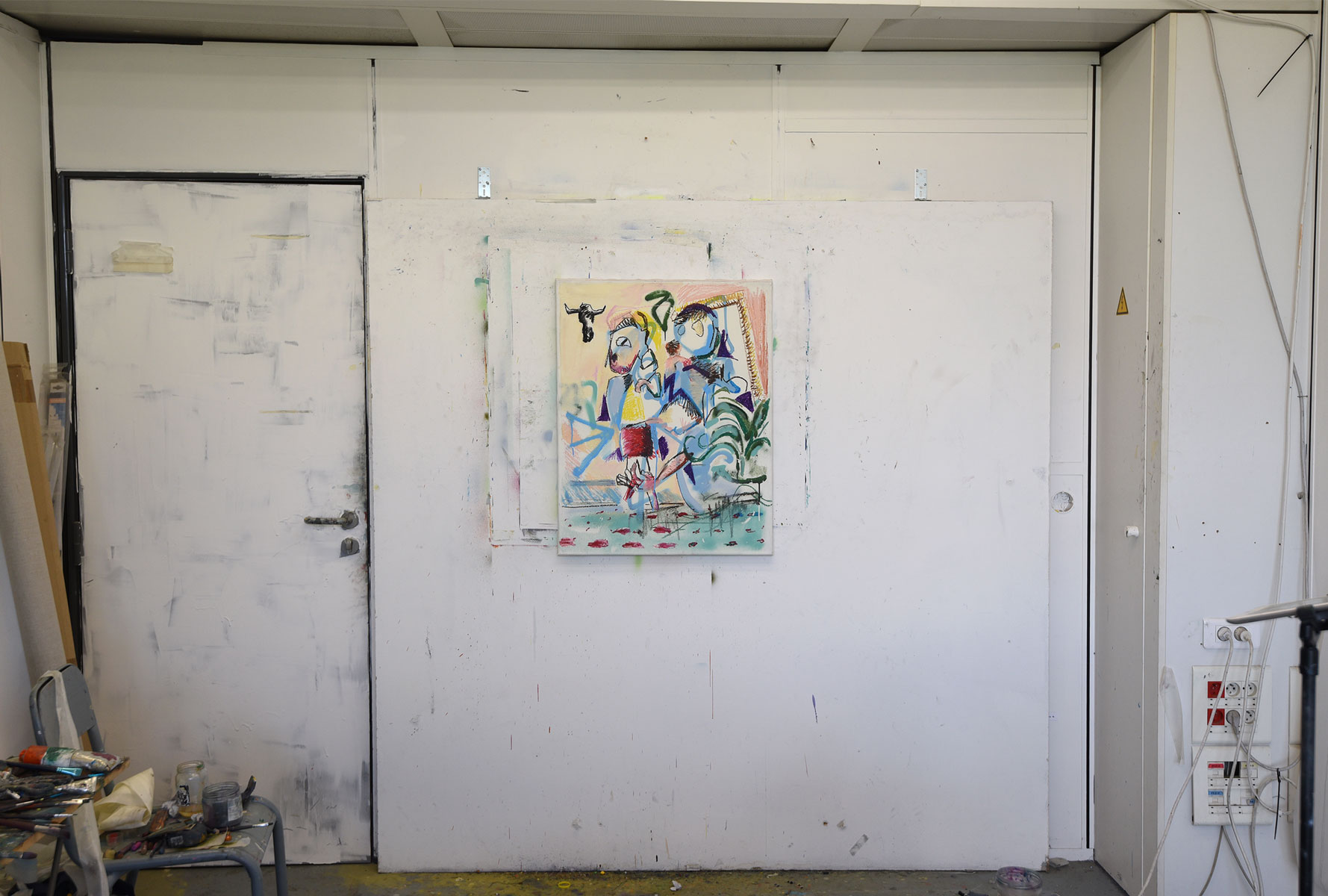 Bullring_in-situ3_patrick-simkins_artist_spray-paint_oil-paint-on-canvas_Paris_2022