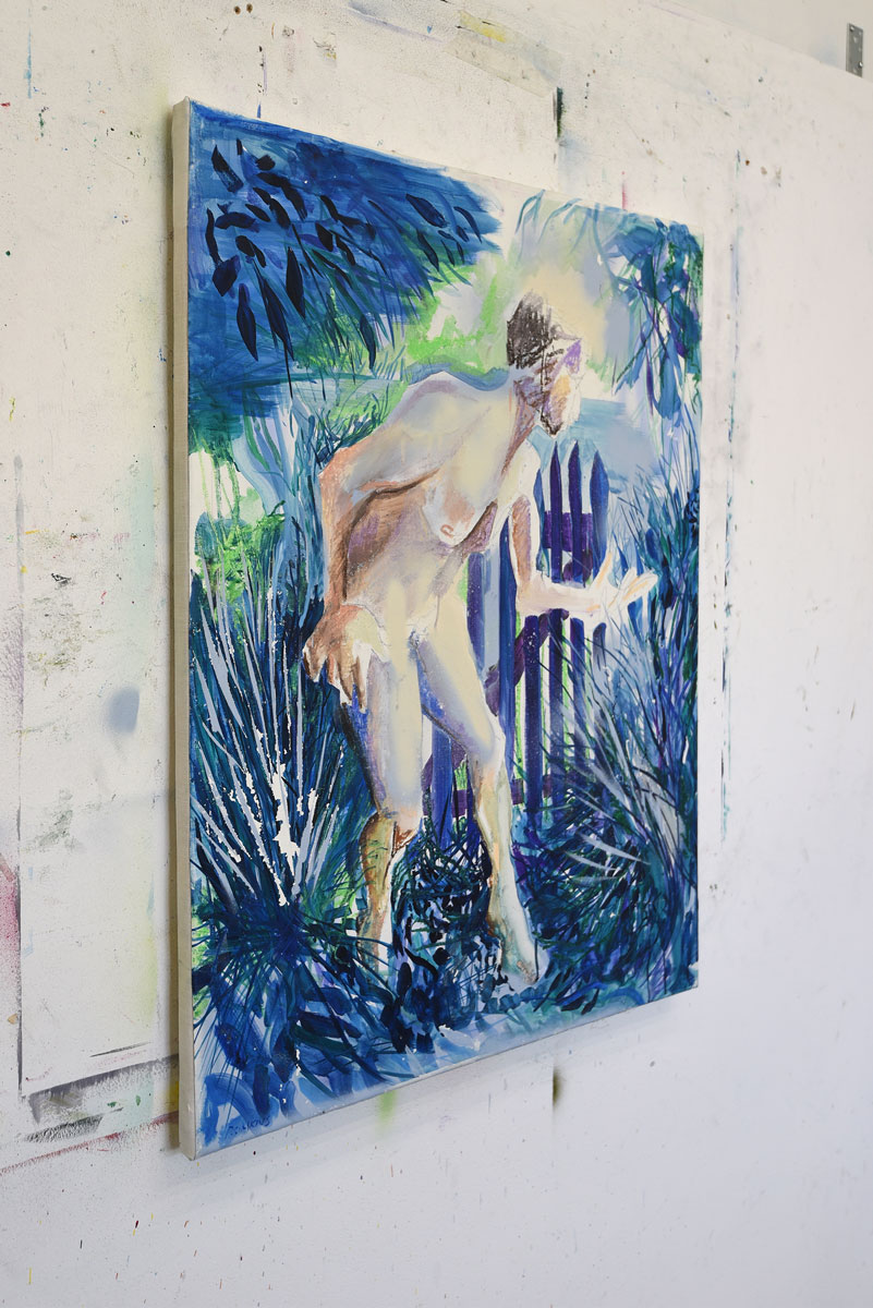 Figure-at-Gate_side2_patrick-simkins_artist_spray-paint_oil-paint-on-canvas_Paris_2022